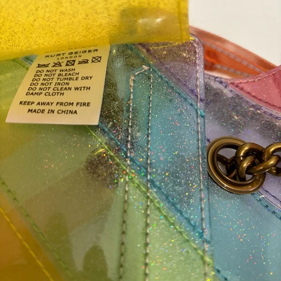 Kurt Geiger Vinyl Kensington Rainbow Bag - Picture 8 of 8